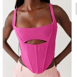 Urban Outfitters Out From Under Spitfire Mesh Cutout Corset
